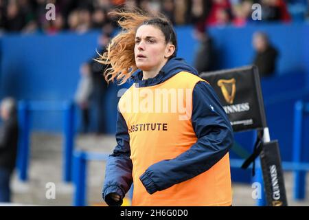 Cardiff, Wales. 23. Februar 2020. Laure Touye aus Frankreich während des Six Nations Championship-Spiels der Frauen zwischen Wales und Frankreich im Cardiff Arms Park in Cardiff, Wales, Großbritannien, am 23. Februar 2020. Quelle: Duncan Thomas/Majestic Media/Alamy Live News. Stockfoto