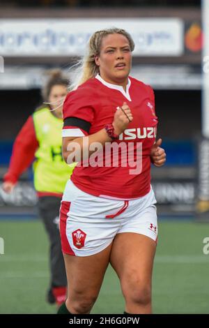 Cardiff, Wales. 23. Februar 2020. Kelsey Jones von Wales während des Six Nations Championship-Spiels der Frauen zwischen Wales und Frankreich im Cardiff Arms Park in Cardiff, Wales, Großbritannien, am 23. Februar 2020. Quelle: Duncan Thomas/Majestic Media/Alamy Live News. Stockfoto