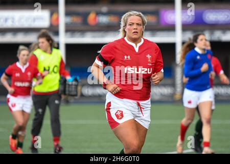 Cardiff, Wales. 23. Februar 2020. Kelsey Jones von Wales während des Six Nations Championship-Spiels der Frauen zwischen Wales und Frankreich im Cardiff Arms Park in Cardiff, Wales, Großbritannien, am 23. Februar 2020. Quelle: Duncan Thomas/Majestic Media/Alamy Live News. Stockfoto