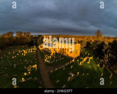 St Cuthbert's Church, Norham, Northumberland, England, Stockfoto