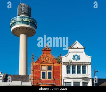 Nummer 7 und 9 Ranelagh Street, Liverpool. Aufgenommen im Oktober 2021. Stockfoto