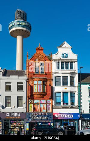 Nummer 7 und 9 Ranelagh Street, Liverpool. Aufgenommen im Oktober 2021. Stockfoto