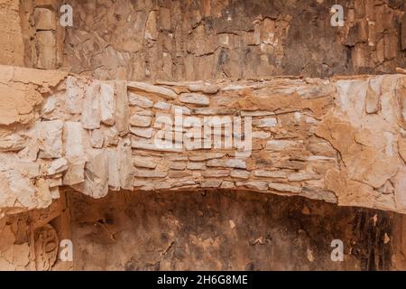 Gewölbe in Qasr Kharana manchmal Harrana, al-Kharanah, Kharaneh oder Hraneh , Wüstenburg im Osten Jordaniens Stockfoto