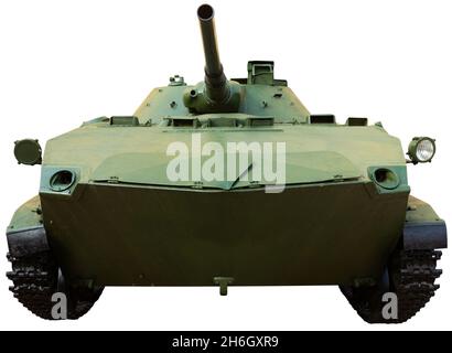 Nahaufnahme des Modells des sowjetischen Panzers bmd-1 Stockfoto