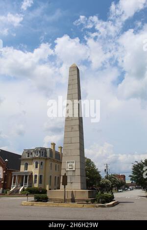 Unterzeichner-Denkmal zu Ehren der Unabhängigkeitserklärung in Augusta, Georgia Stockfoto