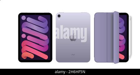 Apple iPad realistische Mockup Vorlage, Vektor-Illustration Stock Vektor