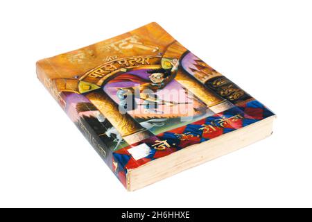 Noida , Utter pardesh , Indien - oktober 17 2021 , Harry Potter Book , Ein Bild von Harry Potter Buch auf weißem Hintergrund mit selektivem Fokus in noida Stockfoto