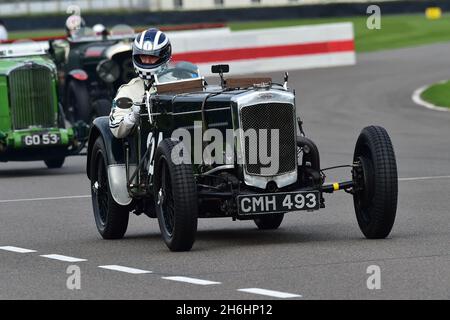 Frederic Wakeman, Frazer Nash TT Replik, Earl Howe Trophy, zwei-Sitzer Grand Prix und Voiturette Autos, die vor 1932 antraten, Goodwood 78th Mitglieder Stockfoto