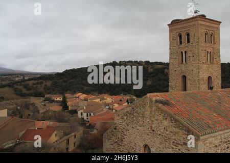 Día nublado en Buitrago de Lozoya MADRID Stockfoto