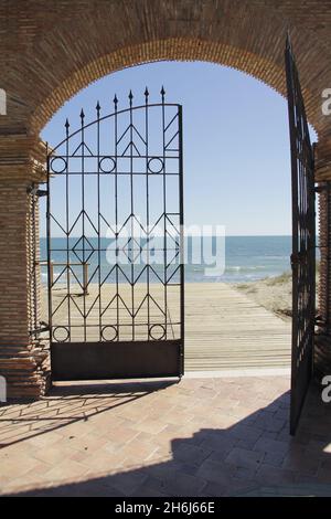 Playas y Parques de Marina d'Or. Stockfoto