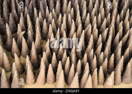 Nahaufnahme von Cone Incense Stockfoto