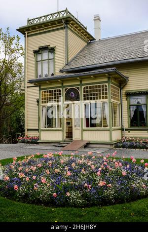 Troldhaugen, die Heimat des Komponisten Edvard Grieg, heute ein lebendes Museum, Bergen, Norwegen, Skandinavien, Europa Stockfoto