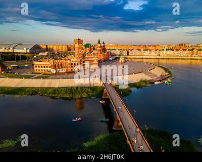 Luftaufnahme von Yoshkar-Ola, Region Mari El, Russland, Europa Stockfoto