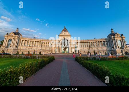 Dvorets Zemledel'tsev Gebäude, Kasan, Republik Tatarstan, Russland, Europa Stockfoto