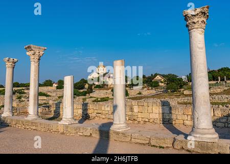 Antike Chersonesos, UNESCO-Weltkulturerbe, Sewastopol (Sewastopol, Krim, Russland, Europa Stockfoto