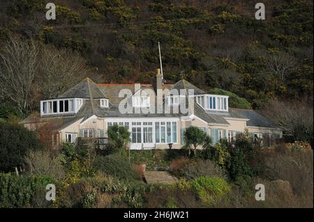 Die abgelegene Heimat der Sängerin Kate Bush an der Küste von South Devon. Stockfoto