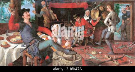 Pieter Aertsen - Der Eiertanz - 1552 Stockfoto