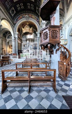 Cortona Arezzo Toskana Italien. Cattedrale di Santa Maria Assunta (Kathedrale) Stockfoto