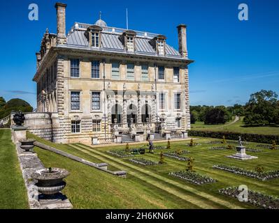 Imposantes Kingston Lacy, basierend auf einem Landhaus und Anwesen des venezianischen Palastes, Wimborne Minster, Dorset, England. Einst der Familiensitz der Bankes Stockfoto