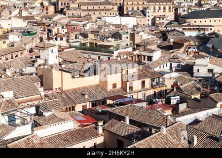 Dächer der Altstadt von Toledo, Spanien Stockfoto
