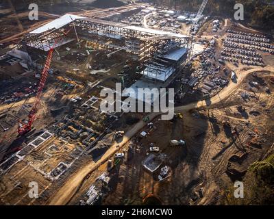 Die neue Übungsanlage von Carolina Panthers wird in Rock Hill, South Carolina, USA, gebaut Stockfoto