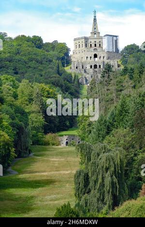Das Herkules-Denkmal im Bergpark Wilhelmshöhe in Kassel Stockfoto
