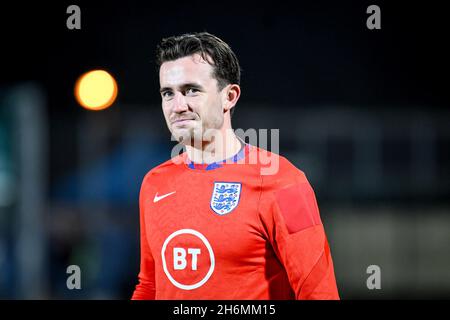 San Marino Stadion, San Marino, Republik San Marino, 15. November 2021, Englands Ben Chilwell während der WM-Qualifikation in Katar 2022 - San Marin Stockfoto