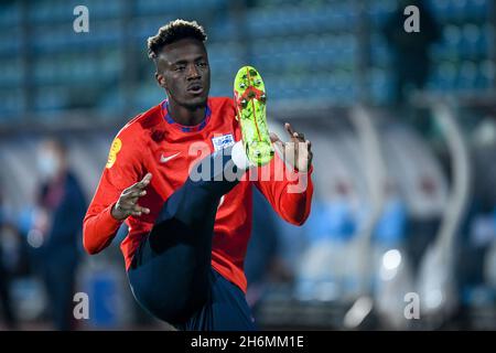 San Marino Stadion, San Marino, Republik San Marino, 15. November 2021, Englands Tammy Abraham während der WM-Qualifikation in Katar 2022 - San Mari Stockfoto