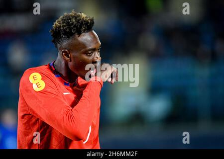 San Marino, 15 2021. November, Englands Tammy Abraham während der Qualifikationsspiele zur Fußball-Weltmeisterschaft 2022 in Katar - San Marino gegen England, FIFA Fußball-Weltmeisterschaft in San Marino, Republik San Marino, November 15 2021 Stockfoto