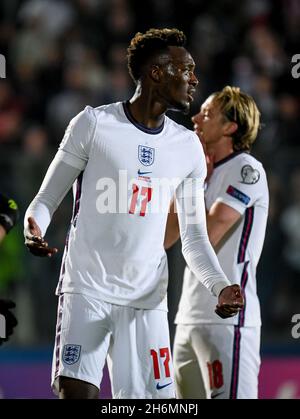 San Marino, 15 2021. November, Englands Tammy Abraham während der Qualifikationsspiele zur Fußball-Weltmeisterschaft 2022 in Katar - San Marino gegen England, FIFA Fußball-Weltmeisterschaft in San Marino, Republik San Marino, November 15 2021 Stockfoto