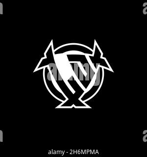 LD Monogram Logo-Buchstabe mit Dreieck-Schild und kreisförmiges Design auf isoliertem Hintergrund. Dreieck-Monogramm-Logo, Schild-Monogramm-Logo, Trian Stock Vektor