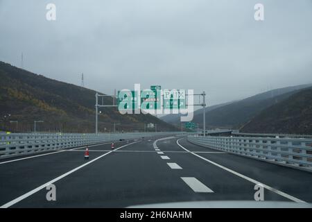 Zhangjiakou chung Autobahn Stockfoto