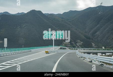 Zhangjiakou chung Autobahn Stockfoto