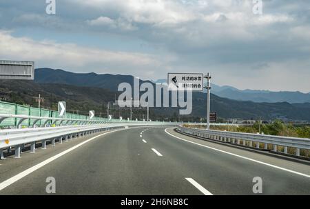 Zhangjiakou chung Autobahn Stockfoto