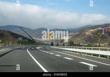 Zhangjiakou chung Autobahn Stockfoto