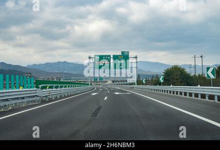 Zhangjiakou chung Autobahn Stockfoto