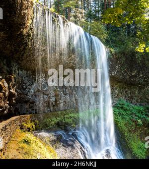South Falls im Silver Falls State Park, Oregon Stockfoto
