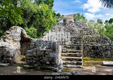 Die archäologische Maya-Stätte Coba, Quintana Roo, Mexiko Stockfoto