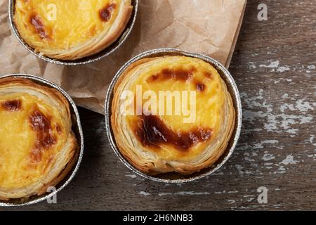 Pasteis de belem, typischer Pasteis de nata aus portugal Stockfoto