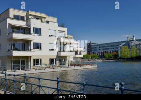 Neubauten, Hafen Tegel, Insel Tegel, Tegel, Reinickendorf, Berlin, Deutschland Stockfoto