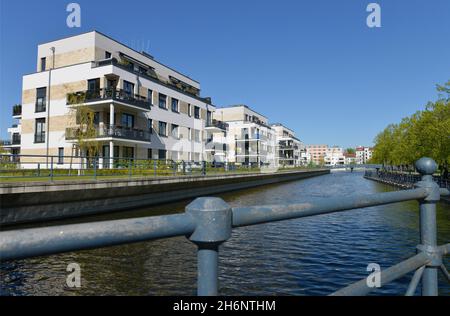 Neubauten, Hafen Tegel, Insel Tegel, Tegel, Reinickendorf, Berlin, Deutschland Stockfoto