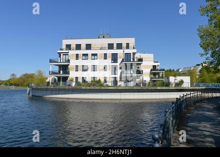 Neubauten, Hafen Tegel, Insel Tegel, Tegel, Reinickendorf, Berlin, Deutschland Stockfoto