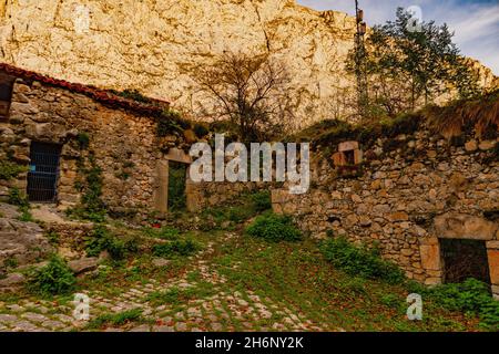 Ländliche Landschaften im Landesinneren von Asturien Stockfoto