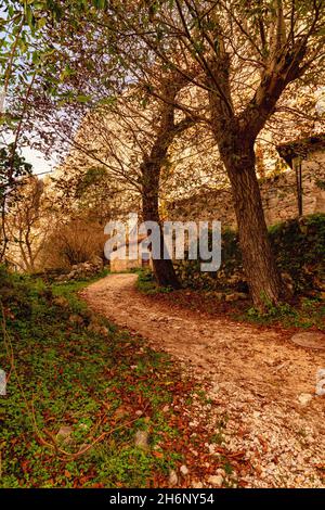 Ländliche Landschaften im Landesinneren von Asturien Stockfoto