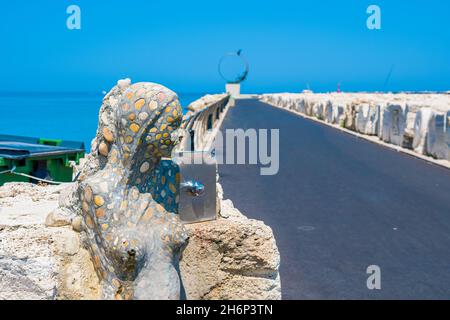 Riviera Küste von San Benedetto del Tronto Marche Italien Stockfoto