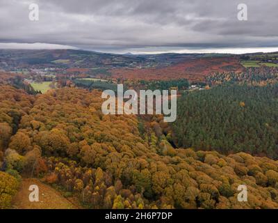 Drone Wicklow Mountains Blick - Irland Stockfoto