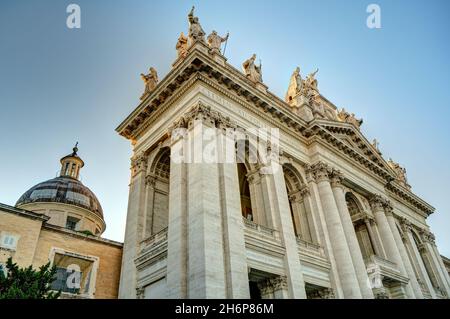 Rom, Lateranbasilika Stockfoto