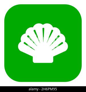 Shell- und App-Symbol Stockfoto
