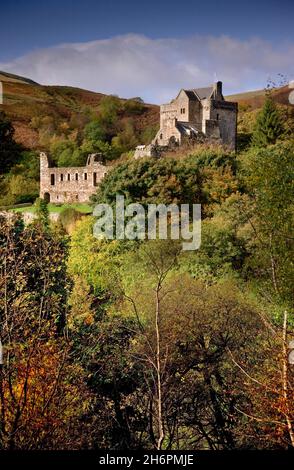 Frühherbstszene von Castle Campbell in Dollar Glen, Clackmannanshire Nr Stirling Stockfoto