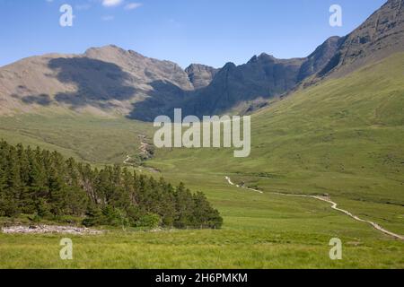 Fairy Pools in Glen Spröde, Isle of Skye, Äußere Hebriden. Stockfoto